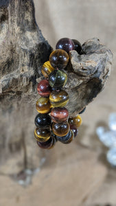 Tiger Eye Bracelet - Natural Healing Gemstone Grate for Gift Blue Tiger Eye -  Red Tiger Eye