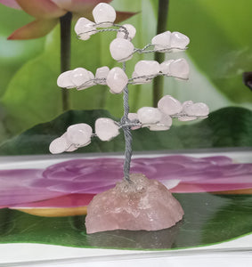 Rose Quartz Tree, Raw Gemstone, Tree Of Love, Chakra Tree Healing Crystal