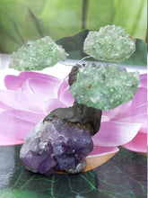 Load image into Gallery viewer, Green Aventurine on Amethyst Cluster base Tree