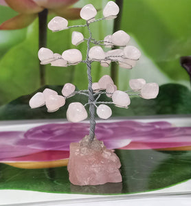 Rose Quartz Tree, Raw Gemstone, Tree Of Love, Chakra Tree Healing Crystal