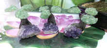 Load image into Gallery viewer, Green Aventurine on Amethyst Cluster base Tree