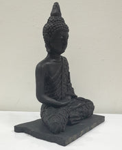 Load image into Gallery viewer, Shungite Buddha Sculpture, Home Zen Decoration