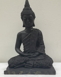 Shungite Buddha Sculpture, Home Zen Decoration