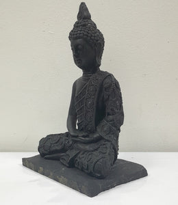 Shungite Buddha Sculpture, Home Zen Decoration