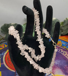 Rose Quartz Beads  Necklace