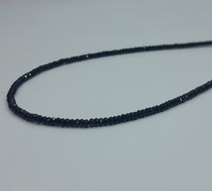 Natural Faceted Beads Necklace,  Pyrite, Black Tourmaline, Black Spinel.