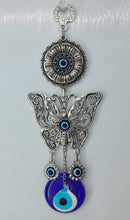 Load image into Gallery viewer, Butterfly Evil Eye Wall Hanging